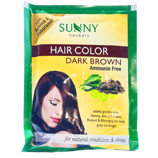 Bakson Sunny Herbals Hair Color Dark Brown Ammonia Free