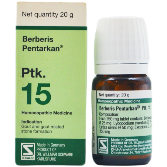 Willmar Schwabe Germany Berberis Pentarkan Ptk 15 Tablet