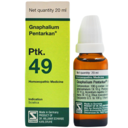 Willmar Schwabe Germany Gnaphalium Pentarkan Ptk 49 Drop